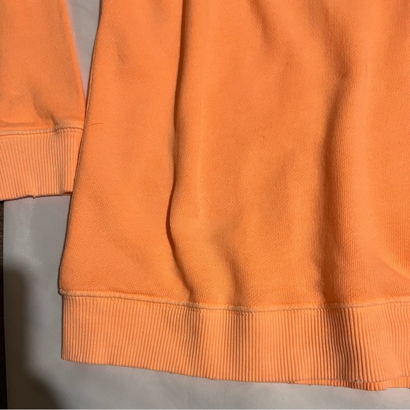 Aerie Oversized Orange Sweatshirt Voop Neck Feeling The Heat Summer Daze medium - Picture 8 of 10